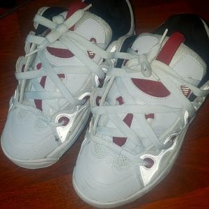 SIZE 7 MEN'S OSIRIS D3 SKATE SHOES WHITE AND RED